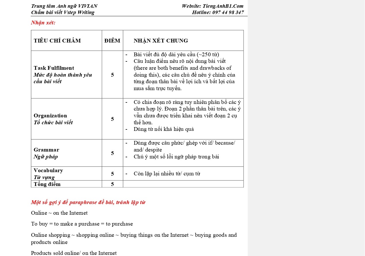 Chấm bài viết Vstep sample essay page 2
