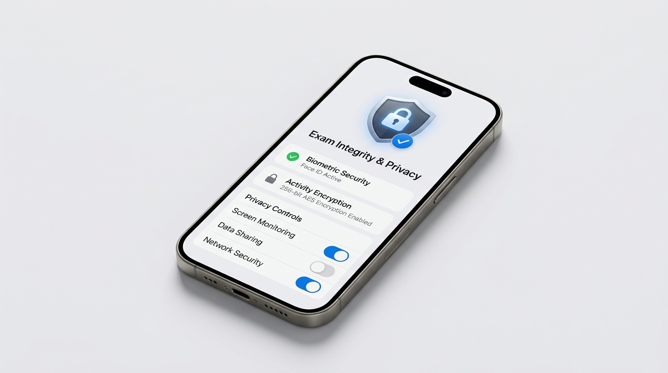 Bảo mật và an toàn dữ liệu bài thi trên iPhone